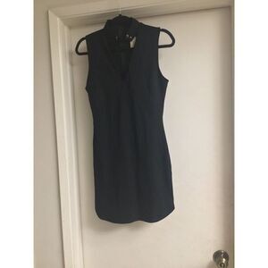 NWT~Forever 21 Black Sleeveless Lace Up High Neck Mini Dress Sz Large